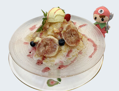 ハレザ店のフルーツかき氷