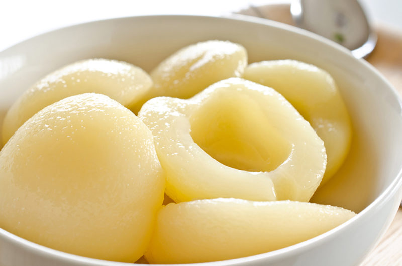 缶詰から出した白桃