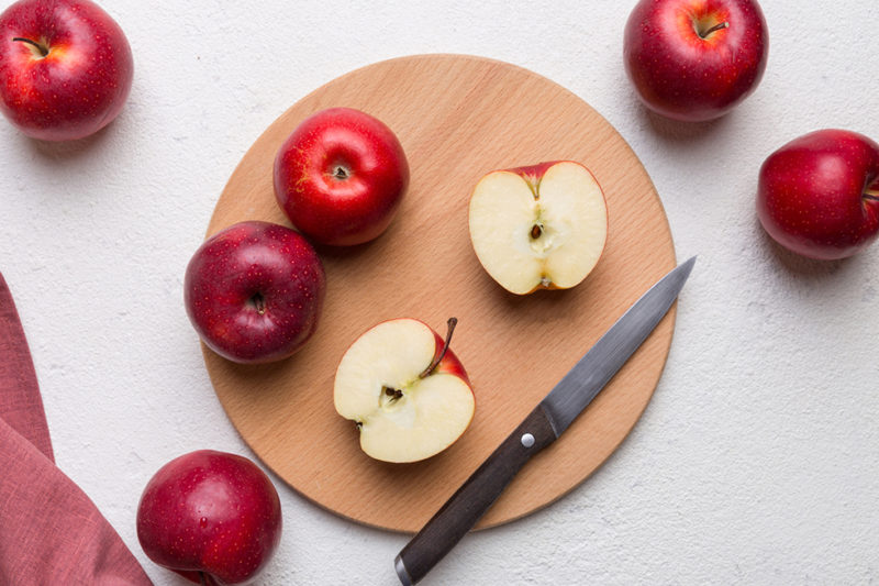 カットしたリンゴ