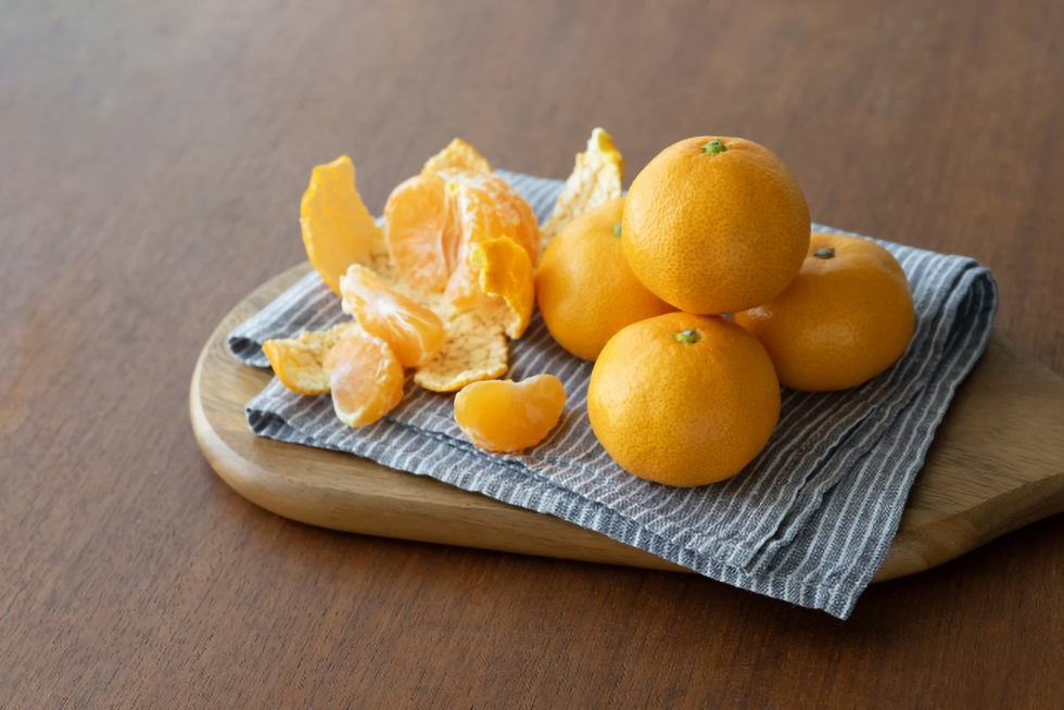 カットしたみかん