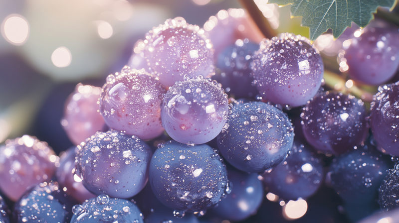 瑞々しいぶどう