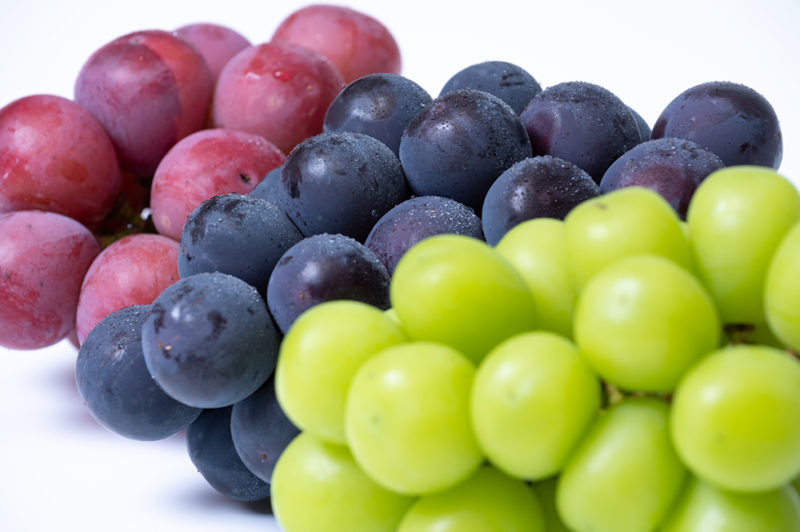 3種類のぶどう